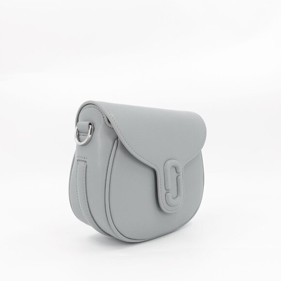 Marc Jacobs Women's The Messenger Saddle Bag Small In Leather Gray OS - Picture 5 of 14